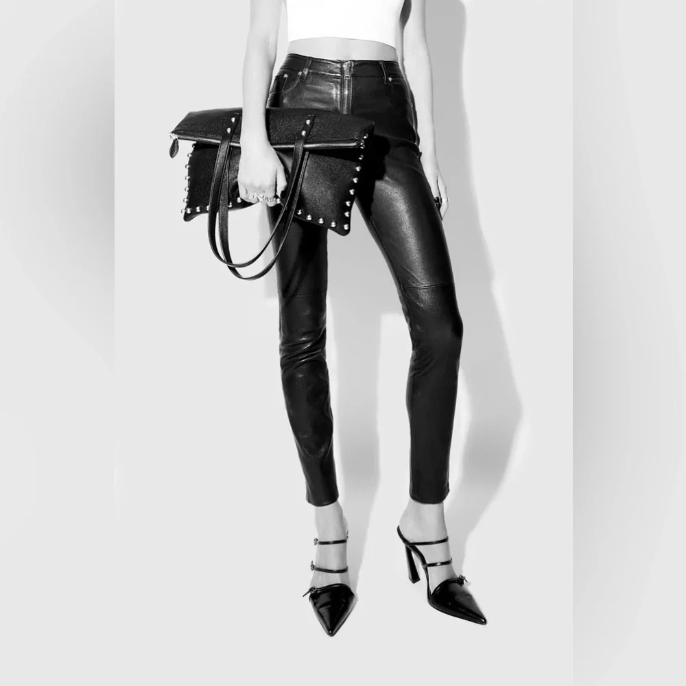 Rebecca Minkoff Milan Tote with Studs in Port - Picture 3 of 12